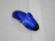 2000-2002 Kawasaki ZX6R Motorcycle Fairings - Blue Glossy Black Elf Bridgestone Australia
