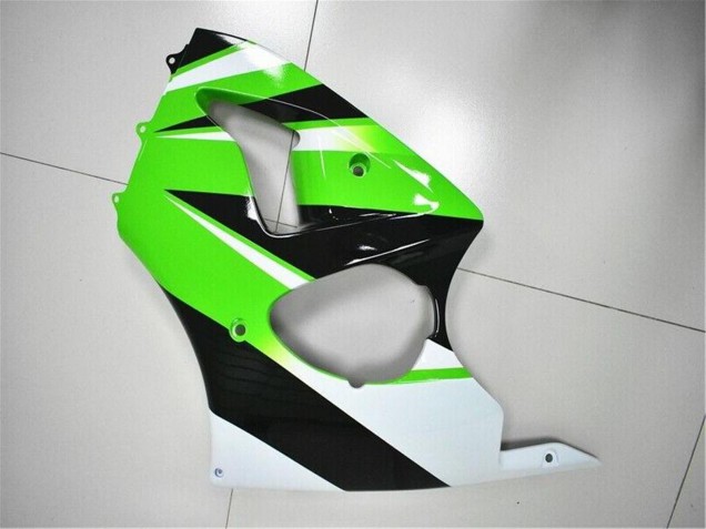 2000-2002 Kawasaki ZX6R Motorcycle Fairing Kits - Green White Black Australia
