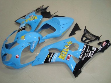 Affordable 2000-2002 Suzuki GSXR 1000 Motorcycle Fairings - Light Blue Yellow Black Rizla Australia