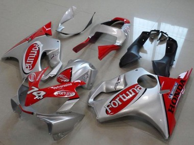 Affordable 2000-2006 Honda VTR1000 Motorcycle Fairings - Silver Red Fortuna 74 Australia