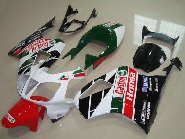 Affordable 2000-2006 Honda VTR1000 Motorcycle Fairing Kits - White Red Green Glossy Black Castrol Australia