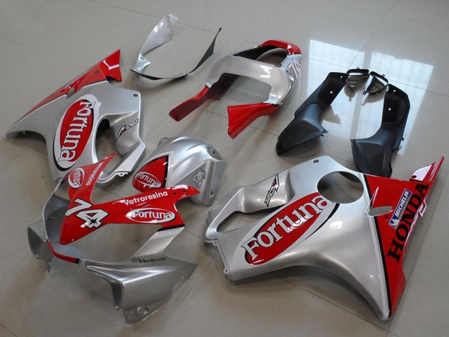 2001-2003 Honda CBR600 F4i Motorcycle Fairings - Silver Red Fortuna Australia