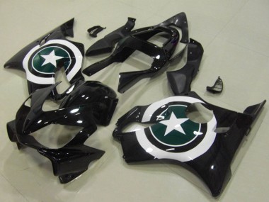 Affordable 2001-2003 Honda CBR600 F4i Motorcycle Fairings - White Glossy Black Star Australia