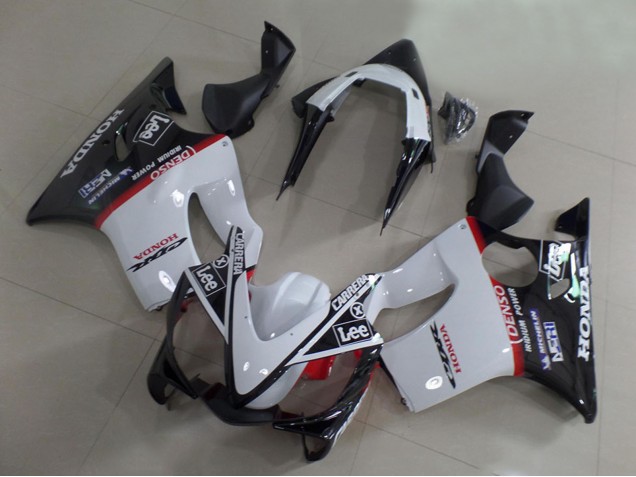 2001-2003 Honda CBR600 F4i Motorcycle Fairings - White Red Glossy Black Carrera Lee Australia