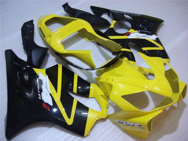 2001-2003 Honda CBR600 F4i Motorcycle Fairing - Yellow Glossy Black Australia