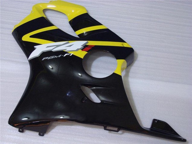 2001-2003 Honda CBR600 F4i Motorcycle Fairing - Yellow Glossy Black Australia