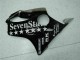 2001-2003 Honda CBR600 F4i Motorcycle Fairings - Glossy Black Silver SevenStars Australia