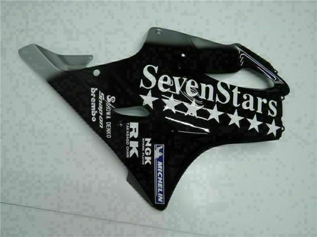 2001-2003 Honda CBR600 F4i Motorcycle Fairings - Glossy Black Silver SevenStars Australia