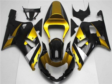Affordable 2001-2003 Suzuki GSXR 600/750 Motorcycle Fairings - Gold Silver Glossy Black Australia