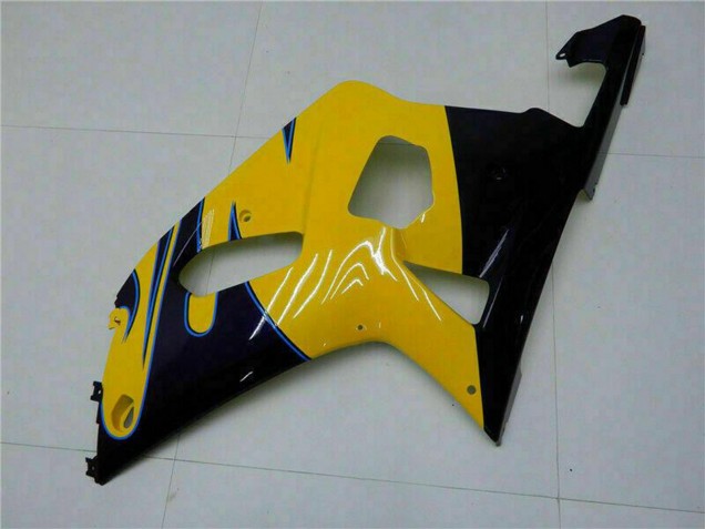 2001-2003 Suzuki GSXR 600/750 Motorcycle Fairings - Yellow Dark Blue Glossy Black Australia