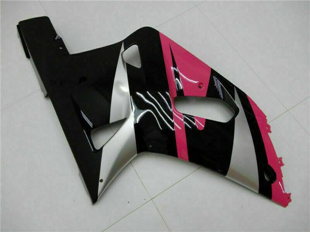 2001-2003 Suzuki GSXR 600/750 Motorcycle Fairings - Pink Silver Glossy Black Australia