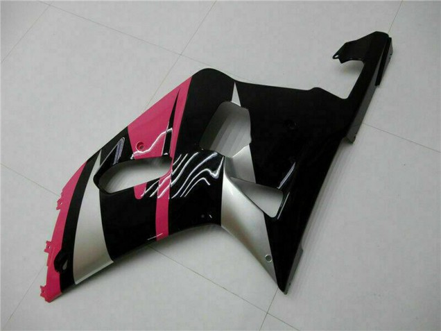 2001-2003 Suzuki GSXR 600/750 Motorcycle Fairings - Pink Silver Glossy Black Australia