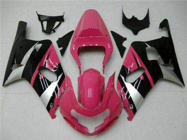Affordable 2001-2003 Suzuki GSXR 600/750 Motorcycle Fairings - Pink Silver Glossy Black Australia