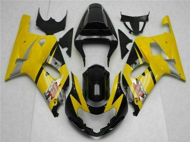 2001-2003 Suzuki GSXR 600/750 Motorcycle Fairings - Yellow Black Australia