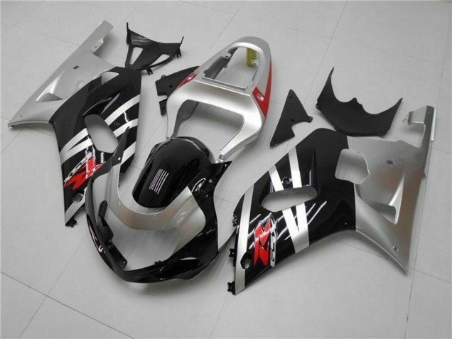 2001-2003 Suzuki GSXR 600/750 Motorcycle Fairings - Silver Glossy Black Red Australia