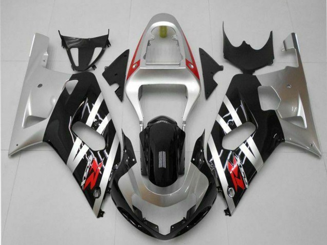 2001-2003 Suzuki GSXR 600/750 Motorcycle Fairings - Silver Glossy Black Red Australia
