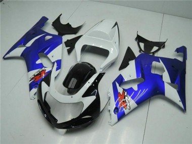 Affordable 2001-2003 Suzuki GSXR 600/750 Motorcycle Fairings - White Blue Black Australia