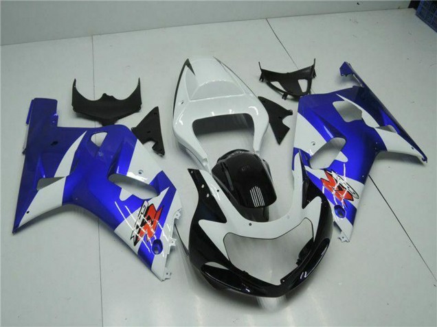2001-2003 Suzuki GSXR 600/750 Motorcycle Fairings - White Blue Black Australia