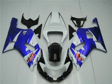 Affordable 2001-2003 Suzuki GSXR 600/750 Motorcycle Fairings - White Blue Black Australia