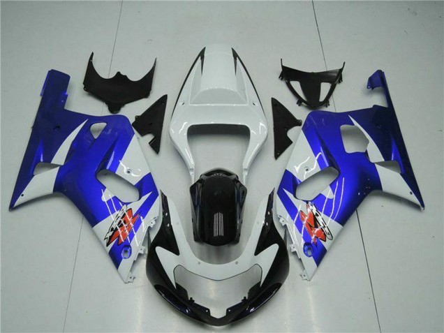 2001-2003 Suzuki GSXR 600/750 Motorcycle Fairings - White Blue Black Australia
