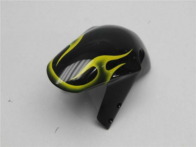 2001-2003 Suzuki GSXR 600/750 Motorcycle Fairings - Glossy Black Yellow Flame Australia