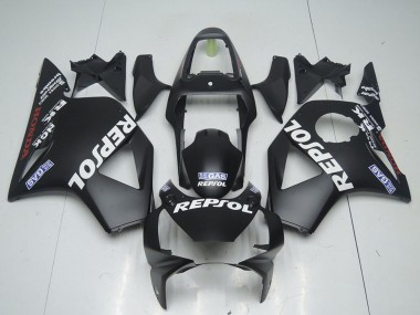 Affordable 2002-2003 Honda CBR900RR 954 Motorcycle Fairings - Matte Black Repsol Australia