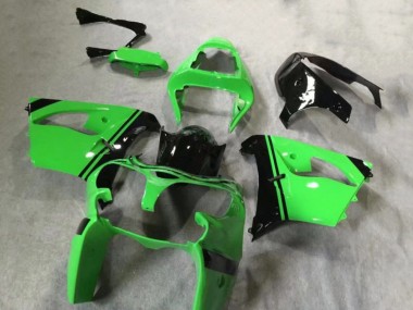 Affordable 2002-2003 Kawasaki ZX9R Motorcycle Fairings - Green Glossy Black Australia