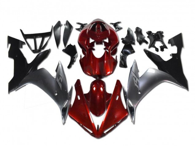 2002-2003 Yamaha YZF R1 Motorcycle Fairings - Red Silver Black Australia