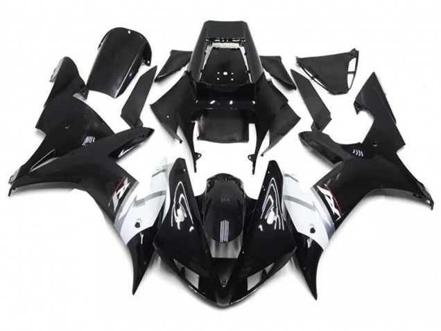 2002-2003 Yamaha YZF R1 Motorcycle Fairings - Glossy Black White Silver Australia