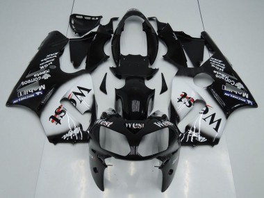 Affordable 2002-2006 Kawasaki ZX12R Motorcycle Fairings - Glossy Black White West Australia