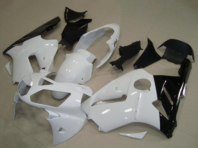 2002-2006 Kawasaki ZX12R Motorcycle Fairing - White Glossy Black Australia