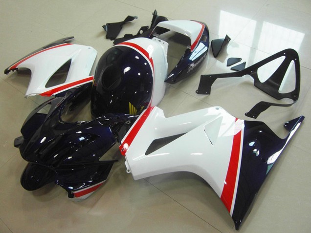 2002-2013 Honda VFR 800 Motorcycle Fairing - White Red Dark Blue Australia