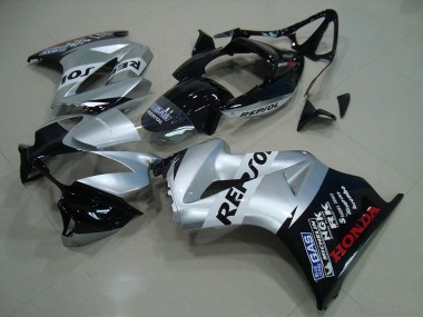 Affordable 2002-2013 Honda VFR 800 Motorcycle Fairing - Silver Glossy Black Repsol Australia