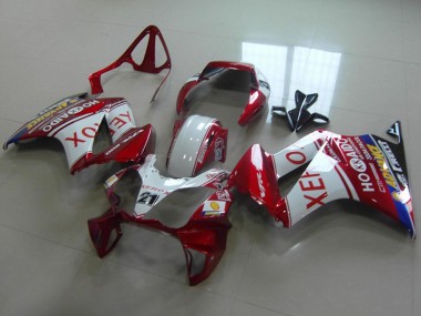 Affordable 2002-2013 Honda VFR 800 Motorcycle Fairings - White Red Blue Xerox 21 Australia