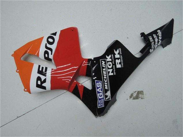2003-2004 Honda CBR600RR Motorcycle Fairing Kits - Orange White Red Glossy Black Repsol Australia
