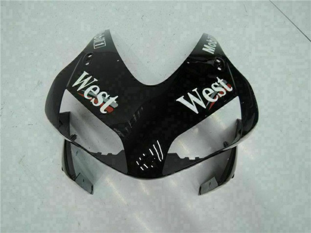 2003-2004 Honda CBR600RR Motorcycle Fairings - Glossy Black White West Mobil Australia