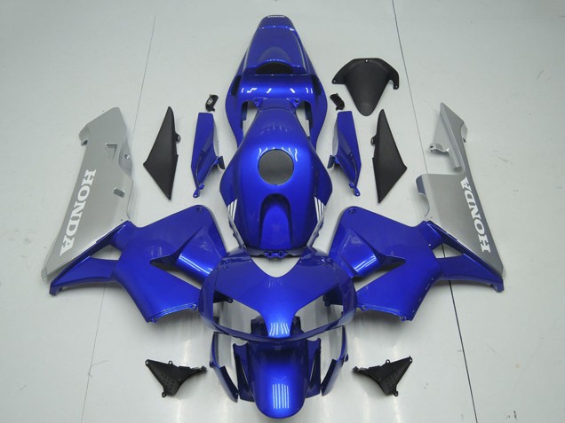 2003-2004 Honda CBR600RR Motorcycle Fairing - Silver Blue Australia