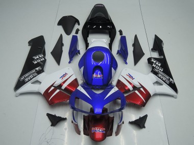 Affordable 2003-2004 Honda CBR600RR Motorcycle Fairings - White Red Blue Glossy Black HRC Australia