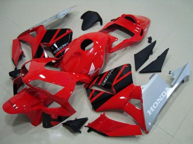 Affordable 2003-2004 Honda CBR600RR Motorcycle Fairings - Red Silver Glossy Black Australia