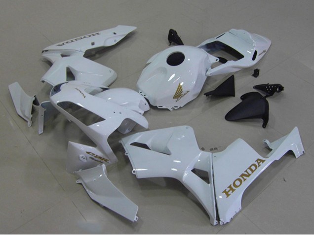 2003-2004 Honda CBR600RR Motorcycle Fairings - White Gold Decals Australia