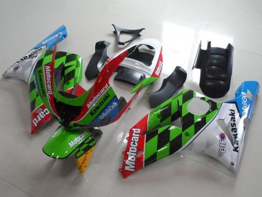 Affordable 2003-2004 Kawasaki ZX6R Motorcycle Fairings - White Red Green Blue Black Motocard Australia