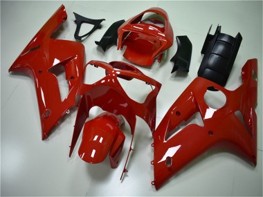Affordable 2003-2004 Kawasaki ZX6R Motorcycle Fairing Kits - Red Australia