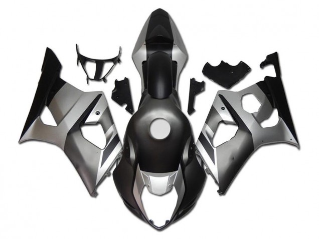 2003-2004 Suzuki GSXR 1000 Motorcycle Fairings - Silver Grey Black Australia