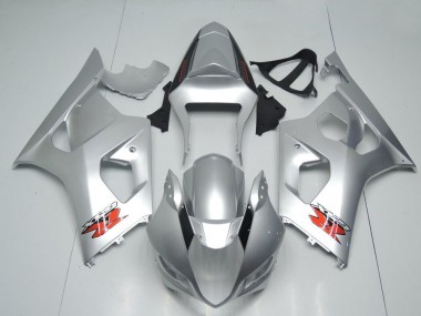 Affordable 2003-2004 Suzuki GSXR 1000 Motorcycle Fairings - Silver Red OEM Style Australia