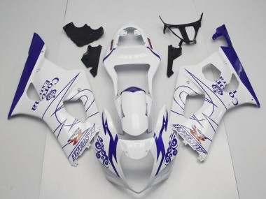 Affordable 2003-2004 Suzuki GSXR 1000 Motorcycle Fairings - White Blue Corona Alstare Australia