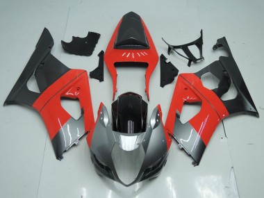 Affordable 2003-2004 Suzuki GSXR 1000 Motorcycle Fairing - Red Silver Black Australia