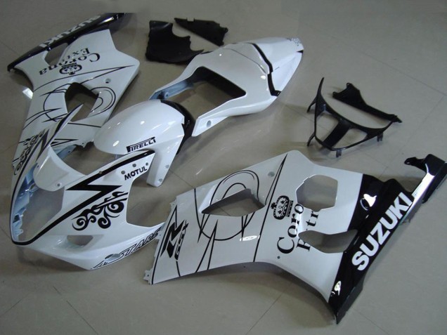 2003-2004 Suzuki GSXR 1000 Motorcycle Fairings - White Black Corona Australia