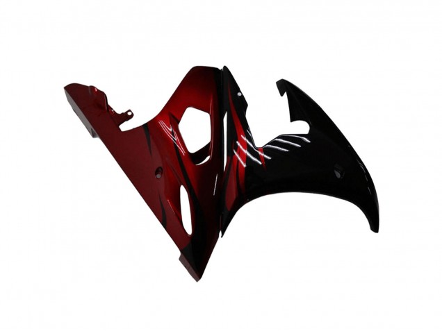 2003-2004 Yamaha YZF R6 Motorcycle Fairing Kits - Glossy Black Red Australia