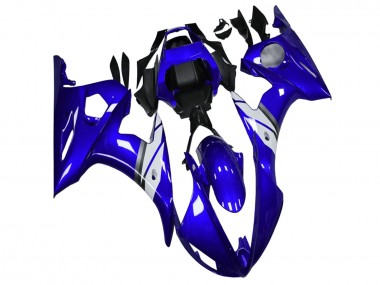 Affordable 2003-2004 Yamaha YZF R6 Motorcycle Fairings - Blue White Australia