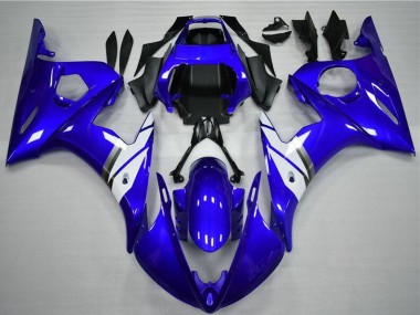 Affordable 2003-2004 Yamaha YZF R6 Motorcycle Fairings - Blue White Australia